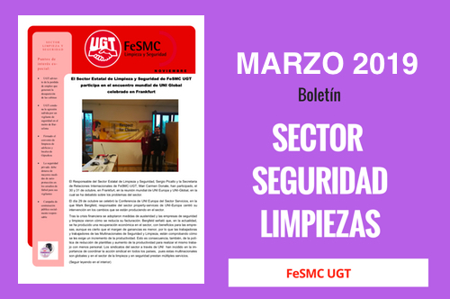 Sector de Seguridad y Limpieza | Revista MARZO 2019