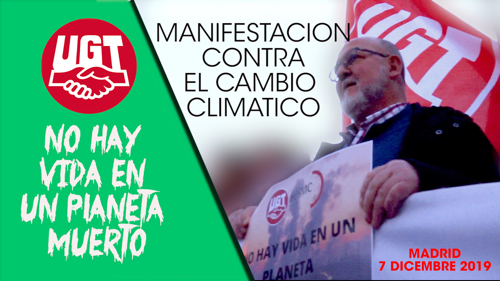 VIDEO | FeSMC UGT Madrid en la manifestación CONTRA EL CAMBIO CLIMATICO