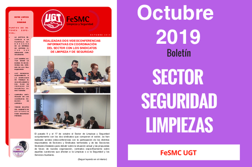 UGT | Sector de Seguridad y Limpieza | Revista OCTUBRE 2019